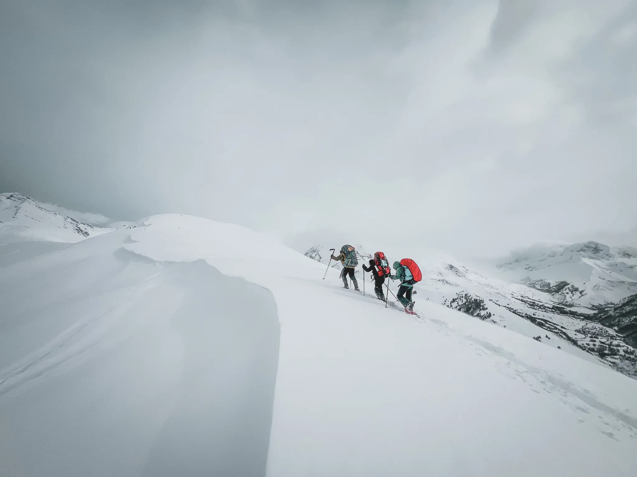 Prachtig uitzicht op de Meije en de Ecrins.
