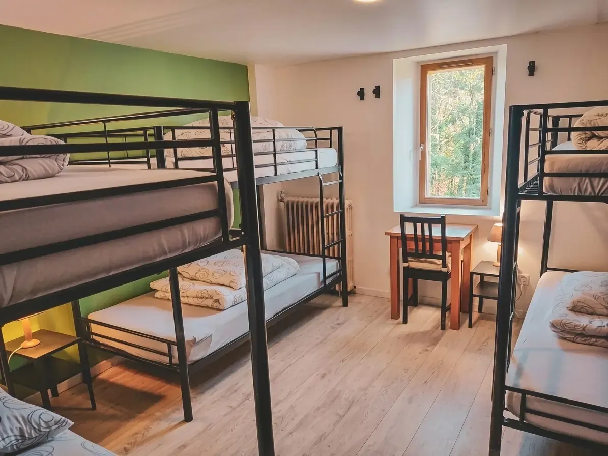 Comfortable rooms with bunk beds, perfect for resting after mountaineering.