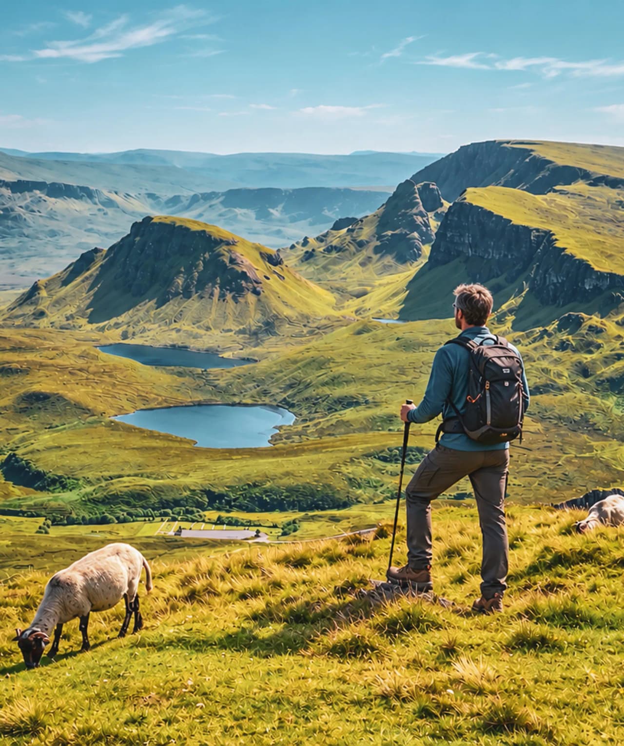 Hike on the Isle of Skye in Scotland