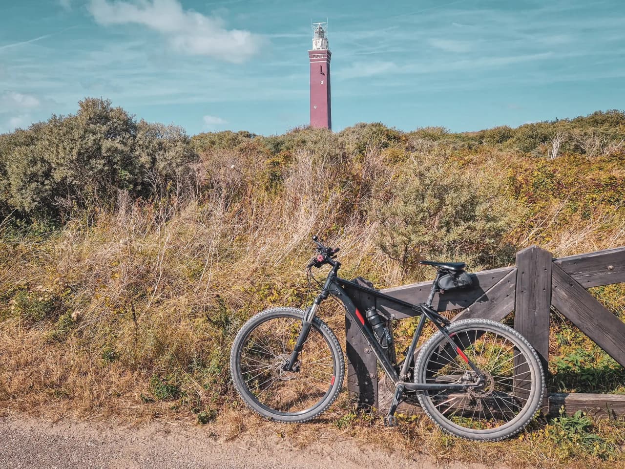 Bicycle on the side of a road in Dutch Zeeland