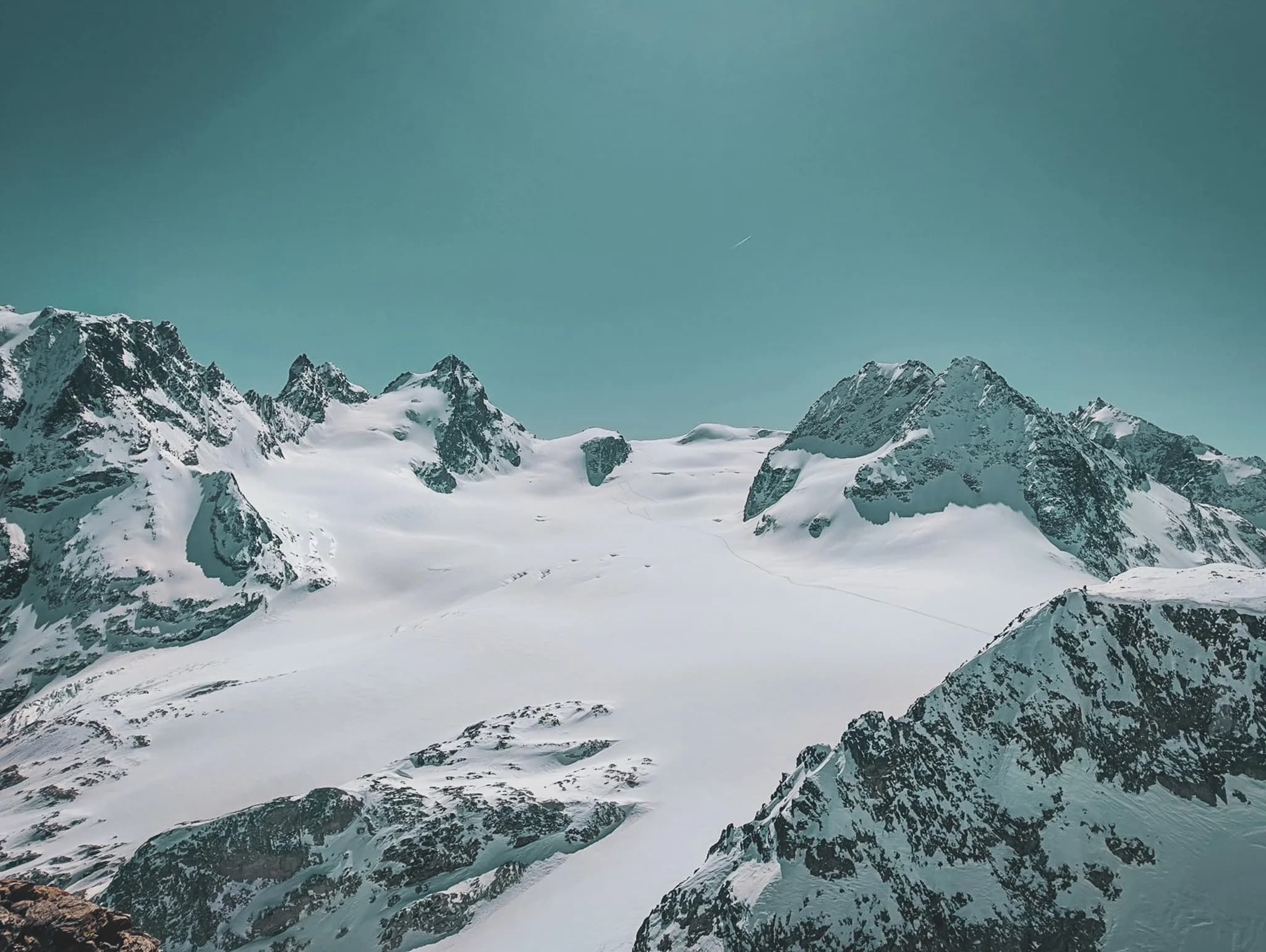 The indescribable Col de l'Eveque, skied over during the Chamonix-Zermatt Haute Route.