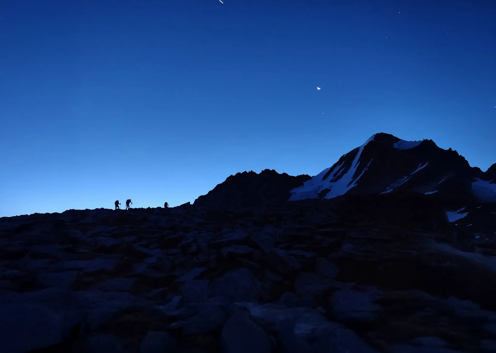 De nachtelijke beklimming van Gran Paradiso met Wildhartt.