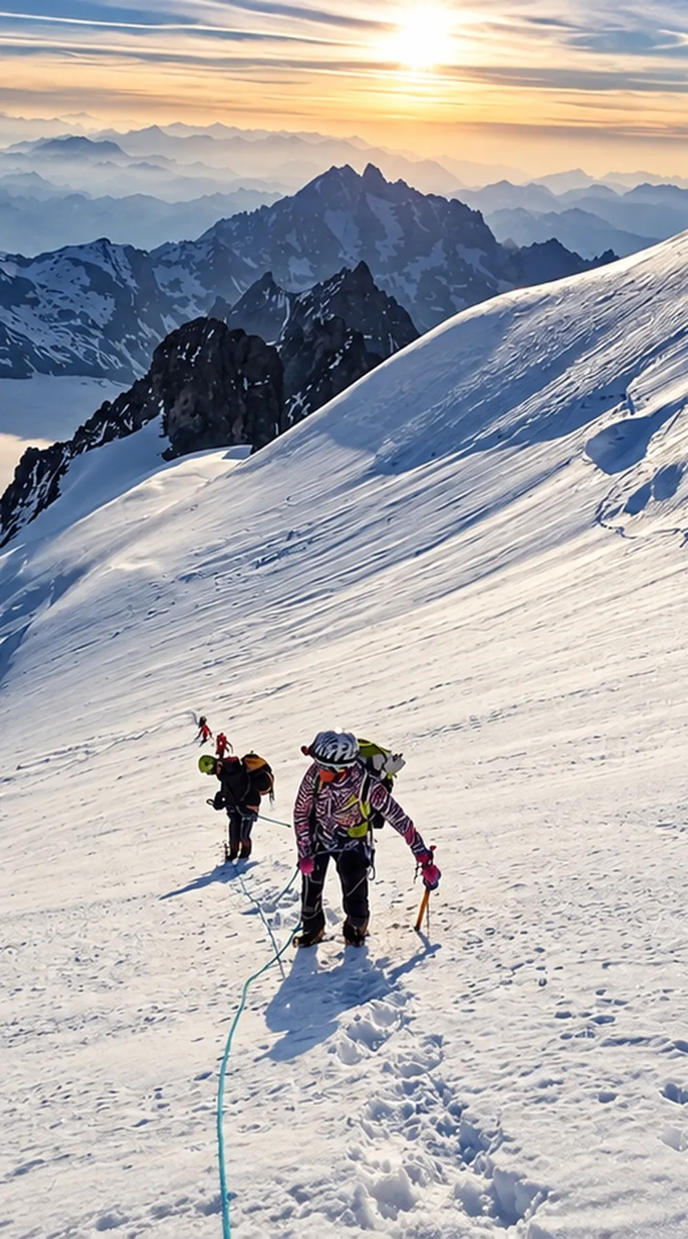 Dôme des Écrins ascent (4,015 m) from the Glacier Blanc