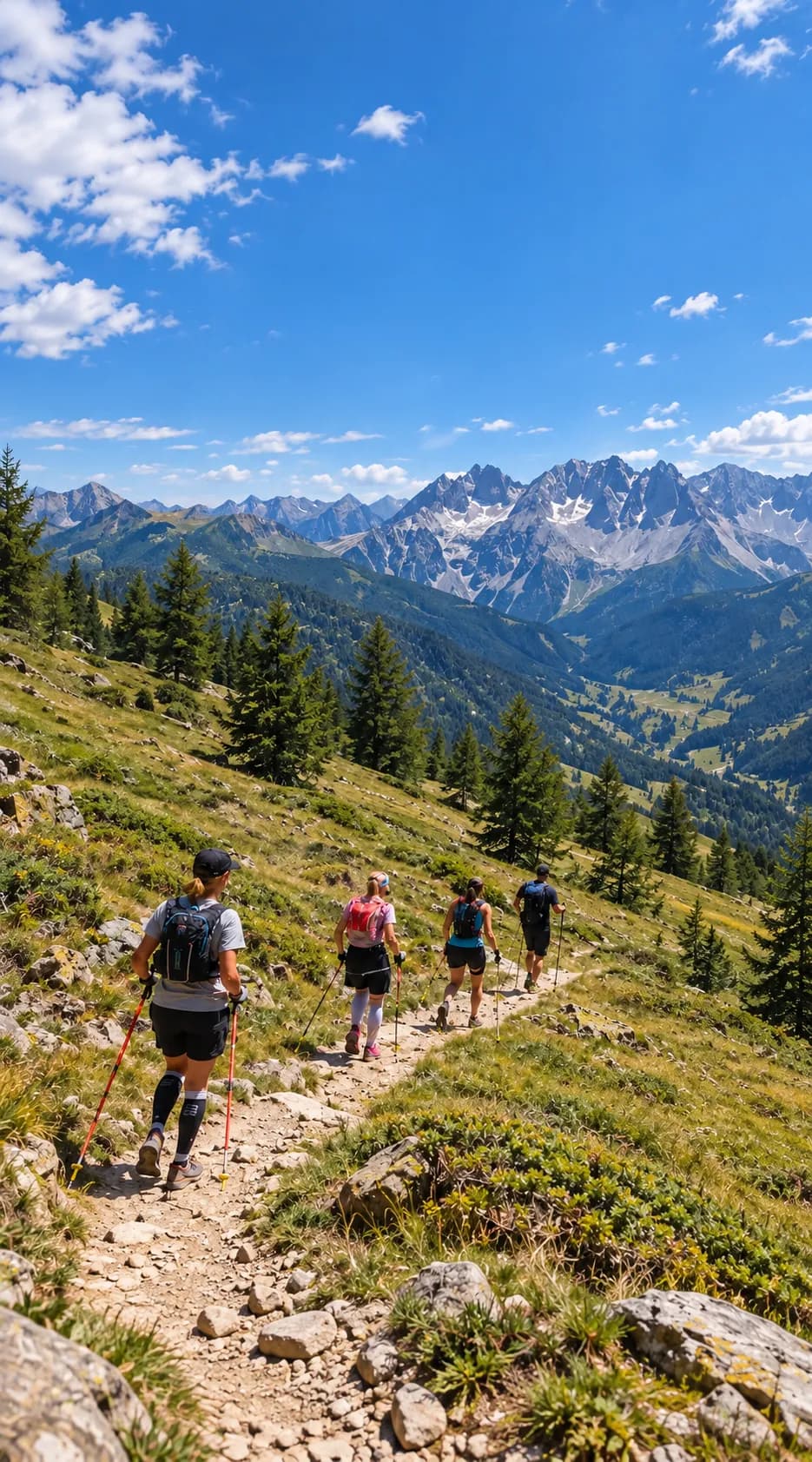 Mountain trail running and yoga in the Queyras