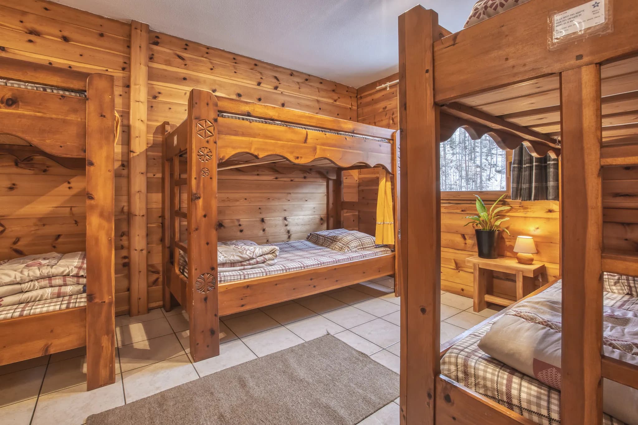 Soft, welcoming wooden rooms, perfect for relaxing after a day on the slopes.