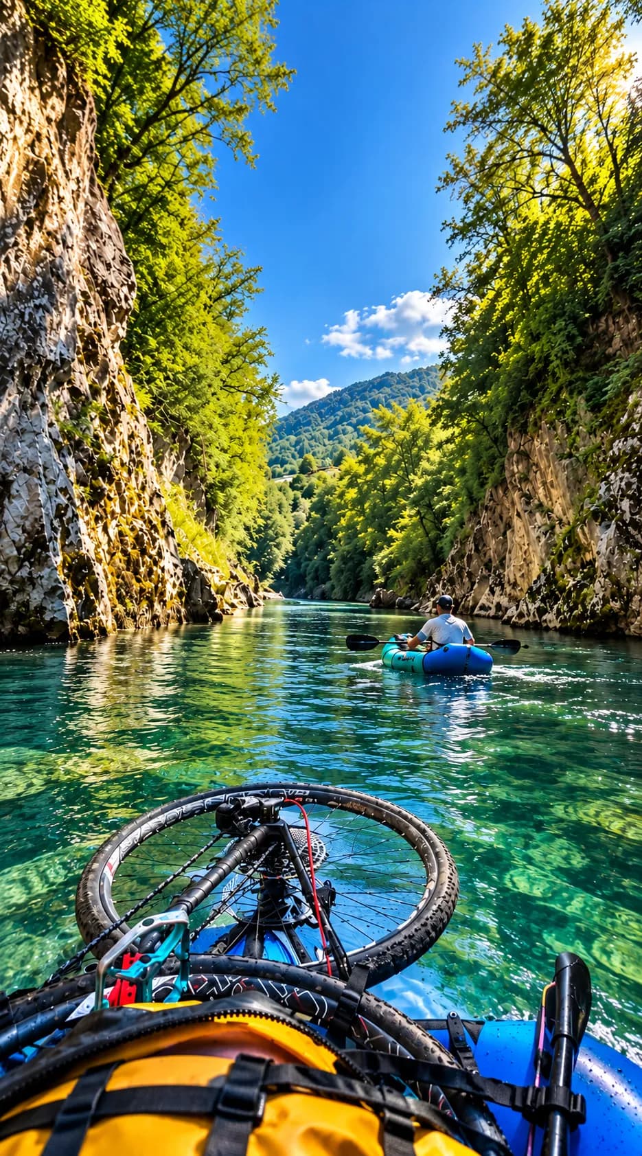 Gravelbike en packraft door de Sloveense Alpen