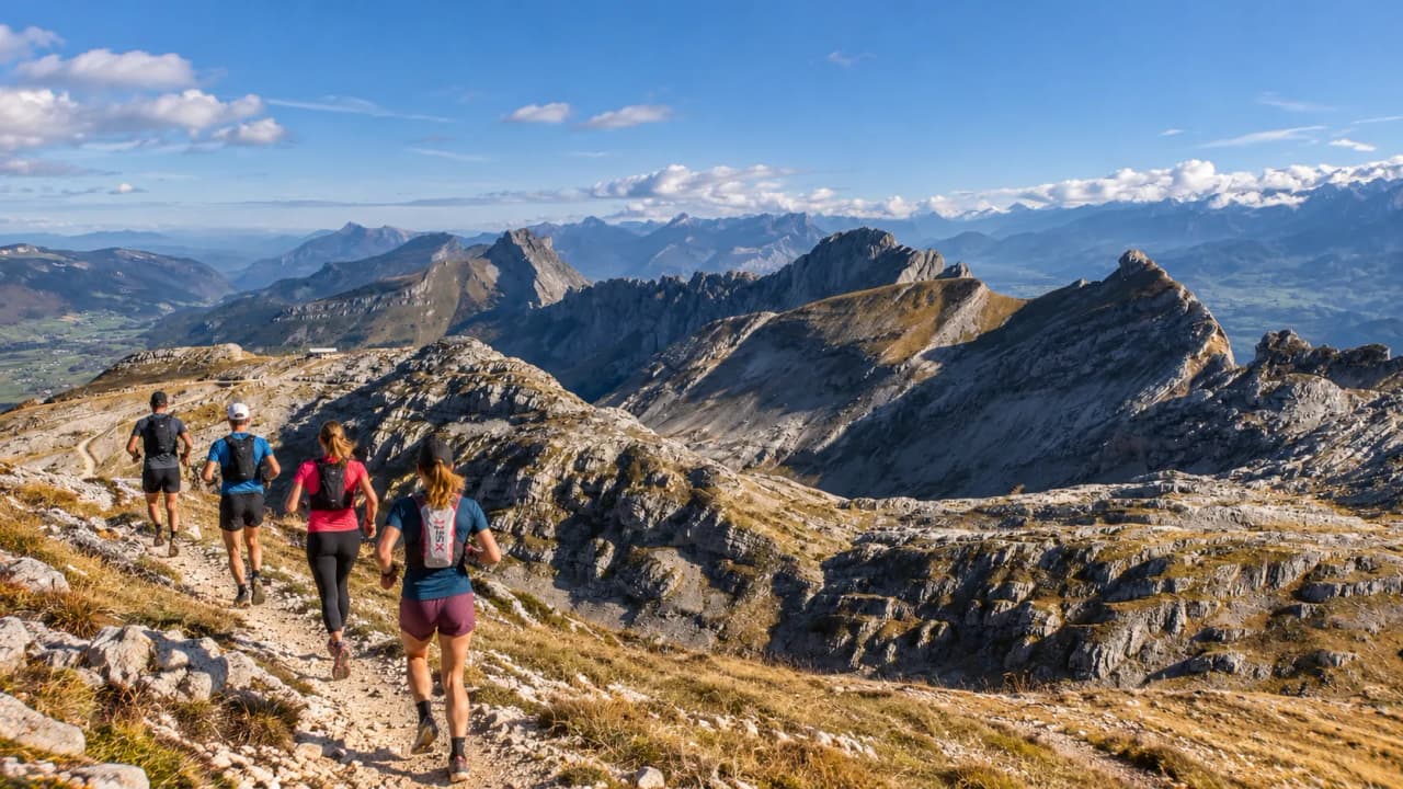 Run along spectacular alpine trails in the Vercors, surrounded by breathtaking views.