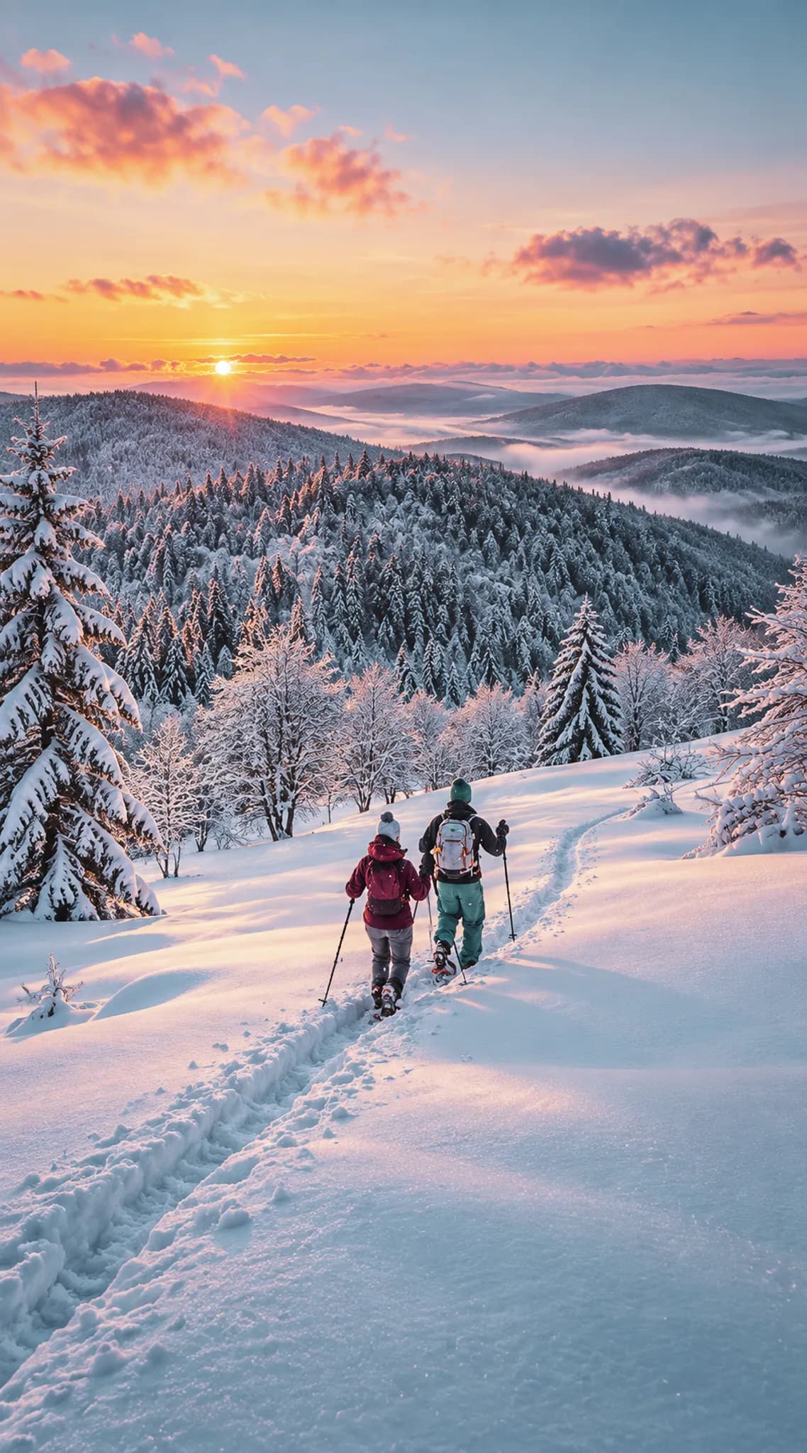 Winter hiking & cosy mountain hut in the heart of the Vosges