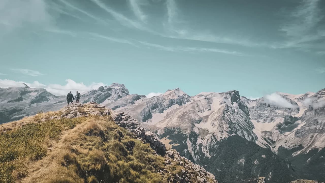 A luminous mountain landscape in Dévoluy