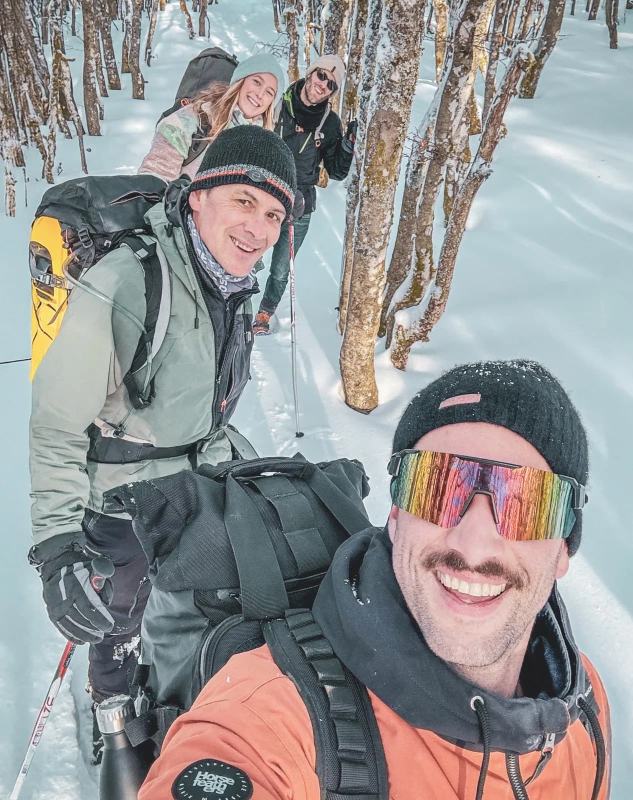 Winterhike over de bergkammen van de Vogezen