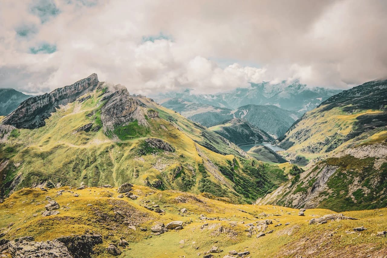 The Col du Bonhomme seen during a 10-day tour of Mont Blanc