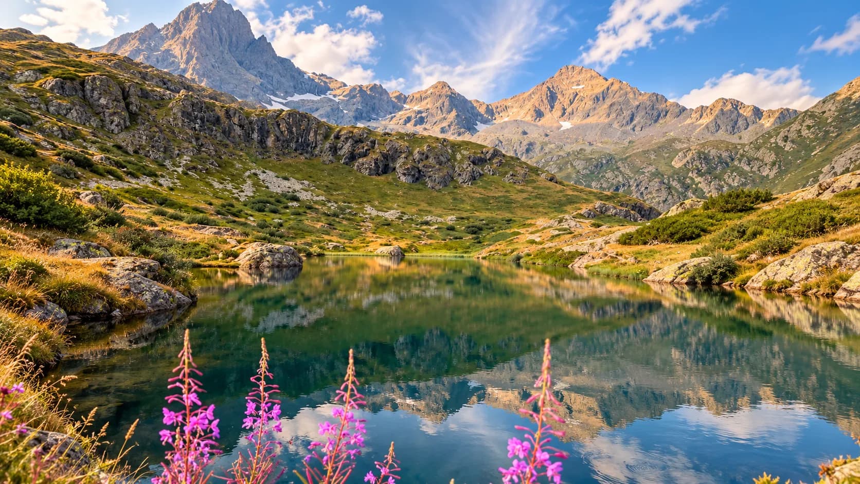 Lacs scintillants, sommets majestueux et fleurs sauvages : une invitation à l'aventure dans les Écrins.